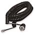 Softalk 25 ft. Twisstop Detangler With Coiled Phone Cord, Black