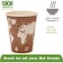 Eco-Products 8 oz. Plum World Art Renewable Resource Compostable Hot Drink Cups