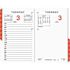 At-A-Glance AT-A-GLANCE TWO-COLOR DAILY DESK CALENDAR REFILL W/MONTHLY TABS, 3-1/2W X 6H