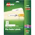 Avery 9.44 in. White Permanent Self-Adhesive Laser/Inkjet File Folder Labels (750 per Pack)