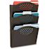 Safco Steel Wall 3-Pocket Letter, Black