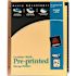 Avery Dennison AVERY GOLD REINFORCED LEATHER TAB DIVIDERS, 25-TAB, A-Z, LETTER, BLACK, 25/SET