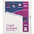 Avery Dennison AVERY AVERY-STYLE LEGAL SIDE TAB DIVIDER, TITLE: 1-25, LETTER, WHITE, 1 SET