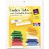 Avery Dennison AVERY SELF-ADHESIVE TABS WITH WHITE PRINTABLE INSERTS, 1 INCH, ASSORTED TAB, 25/PACK