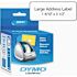 Dymo ADDRESS LABELS, 1-2/5 X 3-1/2, WHITE, 520/BOX