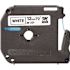 Brother M Series 1/2 in. W Black on White Tape Cartridge for P-Touch Labelers