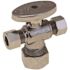 Premier 5/8 in. Compression x 3/8 in. Compression x 3/8 in. Compression, Lead Free Quarter Turn Dual Outlet Stop
