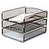 Safco 3-Tier Black Steel Mesh Desk Letter Tray