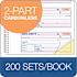Adams 2-3/4 in. x 5-1/4 in. 2-Part Rent Receipt Book 2-Part Carbonless (200-Forms)