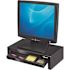Fellowes 16 in. x 9-1/2 in. x 4 1/2, 6 Adjustable Monitor Riser with Storage Tray, Black
