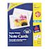 Avery Dennison AVERY PRINTER-COMPATIBLE CARDS, 4-1/4 X 5-1/2, TWO PER SHEET, 60/BOX WITH ENVELOPES