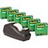 Scotch 3M C40 1 in. Core Desk Tape Dispenser and 6 Rolls Magic Tape, Black