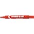 Avery Dennison AVERY PERMANENT MARKER, LARGE CHISEL TIP, RED, DOZEN