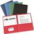 Avery Dennison AVERY TWO-POCKET PORTFOLIO, EMBOSSED PAPER, 30-SHEET CAPACITY, ASSORTED COLORS, 25/BX