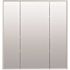 Zenna Home 24w X 26" Surface Mount Beveled Tri-View Mirrored Medicine Cabinet