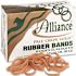 Alliance Rubber PALE CREPE GOLD RUBBER BANDS, SIZE 64, 3-1/2 X 1/4, 1LB BOX