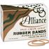 Alliance Rubber PALE CREPE GOLD RUBBER BANDS, SIZE 33, 3-1/2 X 1/8, 1LB BOX