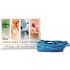 ALLIANCE SIZE 19 ANTIMICROBIAL RUBBER BANDS, 3-1/2X1/16 IN., CYAN BLUE, 0.25-POUND BOX