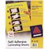 Avery Self-Adhesive Lamination