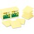 3M 3M RECYCLED POP-UP NOTES REFILL, 3 X 3, CANARY YW,100 SHEETS/PAD, 12 PADS/PACK