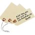 Avery 4-1/4 in. x 2-1/8 in. Manila Shipping Tags Paper/Double Wire (1000/Pack)