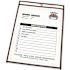 C-Line Products, Inc SHOP TICKET HOLDERS, LETTER, CLEAR FRONT & BACK W/BLACK STITCHING, 25/BOX