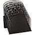 Safco 11-1/4 in. x 10-7/8 in. x 13-3/4 in. Mesh Desk Organizer 8-Sections Steel, Black