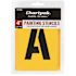 Chartpak Painting Stencil Set, A-Z Set/0-9, Manila (Set of 35)
