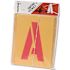 Chartpak A to Z, 0-9 Manila Painting Stencil (Set of 35)