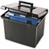 Pendaflex 11 in. L x 14 in. W x 11.1 in. D Black Portafile File Storage Moving Box