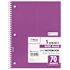 Mead 8 in. x 10-1/2 in. W Rule Spiral Bound Notebook, White (70-Sheets/Pad)
