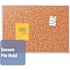 Quartet 36" x 48" Classic Cork Bulletin Board with Natural Cork Surface, Silver, 1 Each