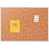 Quartet 36" x 48" Classic Cork Bulletin Board with Natural Cork Surface, Silver, 1 Each