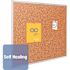 Quartet 36" x 48" Classic Cork Bulletin Board with Natural Cork Surface, Silver, 1 Each