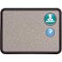 Quartet 3 ft. x 2 ft. Black Frame Contour Granite Bulletin Board