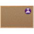 Mead 36" x 24" Classic Cork Surface Bulletin Board with Self-healing Surface, Oak, 1 Each