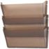 Deflect-o Unbreakable Wall File Set, Letter, 3-Pocket, Smoke