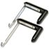 GBC-COMMERCIAL & CONSUMER GRP ADJUSTABLE CUBICLE HANGERS FOR 1 1/2 TO 3 INCH PANELS, ALUMINUM/BLACK, 2/SET