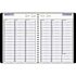 AT-A-GLANCE WEEKLY APPOINTMENT BOOK, 15-MINUTE RULING, 8 X 11, BLACK