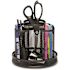 Rolodex Workspace Wire Mesh Spinning Supply Caddy Black