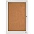 Quartet 2 ft. x 3 ft. 1-Door Aluminum Frame Enclosedecork Bulletin Board for Outdoor Use