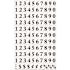 Bi-Silque Visual Communication Products Inc INTERCHANGEABLE MAGNETIC CHARACTERS, NUMBERS, BLACK, 3/4 IN. H