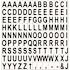 Bi-Silque Visual Communication Products Inc INTERCHANGEABLE MAGNETIC CHARACTERS, LETTERS, BLACK, 3/4 IN. H