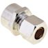 ProPlus 1/2 in. x 3/8 in. O.D. Brass Sweat Connector Lead-Free, Chrome