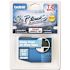 Brother Intl. Corp. TZ STANDARD ADHESIVE LAMINATED LABELING TAPE, 3/4 IN. W, WHITE ON BLUE