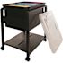 Advantus Letter/Legal Plastic File Cart in Black