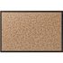 QUARTET MFG. CORK BULLETIN BOARD WITH BLACK ALUMINUM FRAME, 60 IN X 36 IN