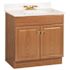 RSI 30 in. x 31 in. x 18 in. Richmond Bathroom Vanity Cabinet with Top with 2-Door in Oak