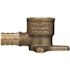 Zurn 1/2 in. Barb x 1/2 in. FPT Brass Drop Ear 90-Degree Elbow
