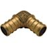 Zurn 3/4 in. Barb x 1/2 in. Barb Brass PEX 90-Degree Elbow (25-Pack)